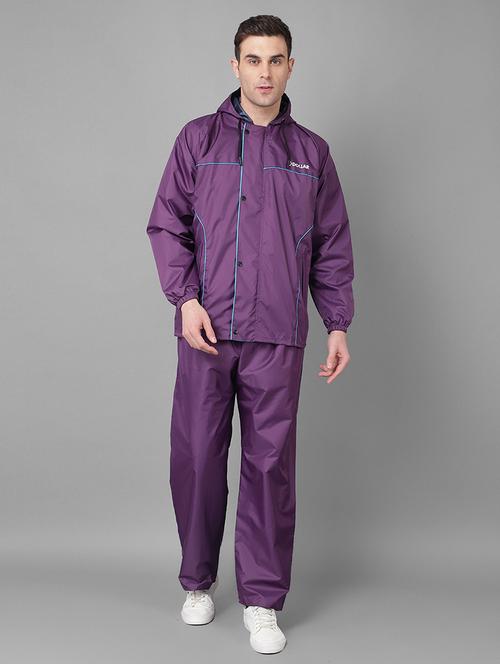 men solid long sleeve rain suit set - 21971950 - Standard Image - 0