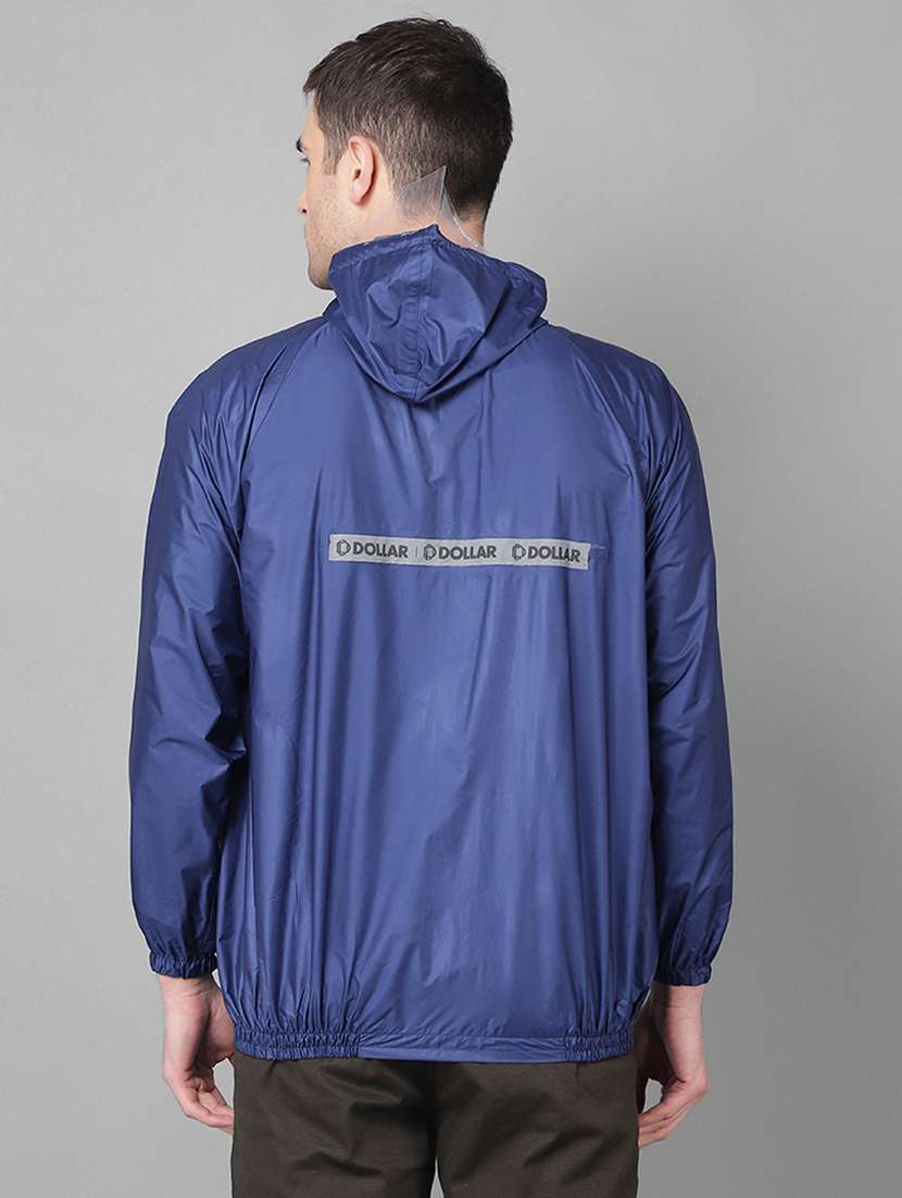 men solid hooded long sleeve rain jacket  - 21971961 -  Standard Image - 3