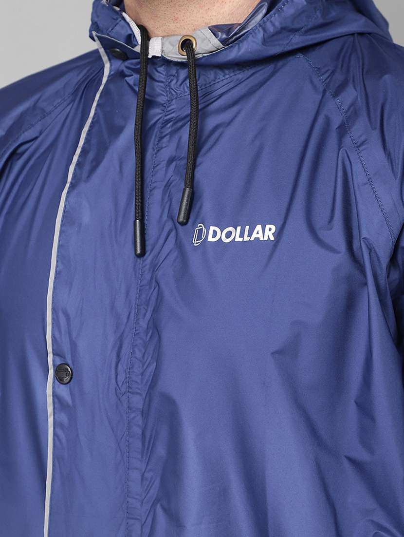 men solid hooded long sleeve rain jacket  - 21971961 -  Standard Image - 5
