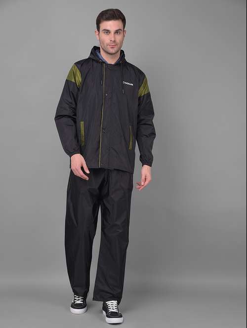 men solid long sleeve rain suit set - 21971977 - Standard Image - 0