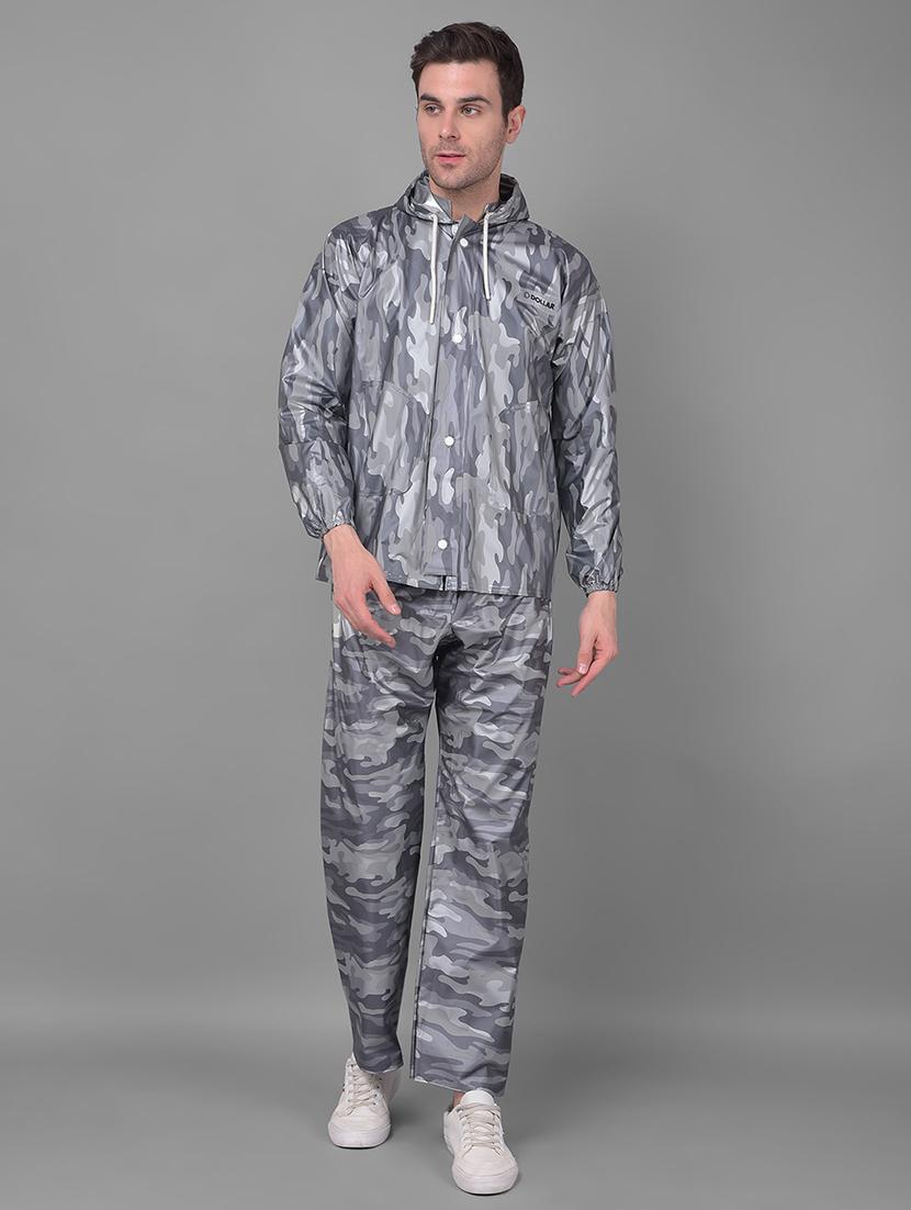 men camouflage long sleeve rain suit set  - 21971994 -  Zoom Image - 0