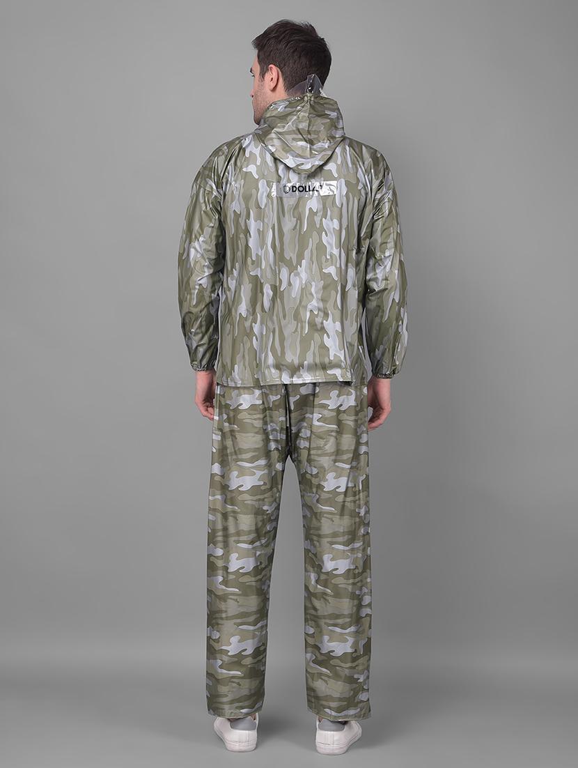 men camouflage long sleeve rain suit set - 21971996 - Standard Image - 3