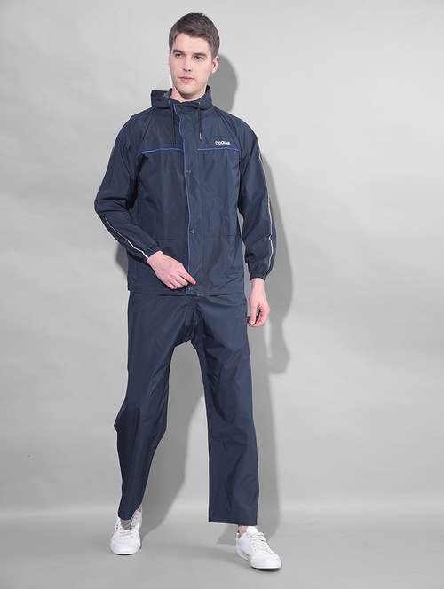 men solid long sleeve rain suit set - 21972000 - Standard Image - 0