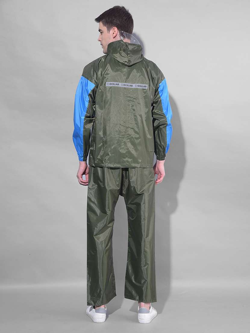 men color block long sleeve rain suit set  - 21972002 -  Standard Image - 3