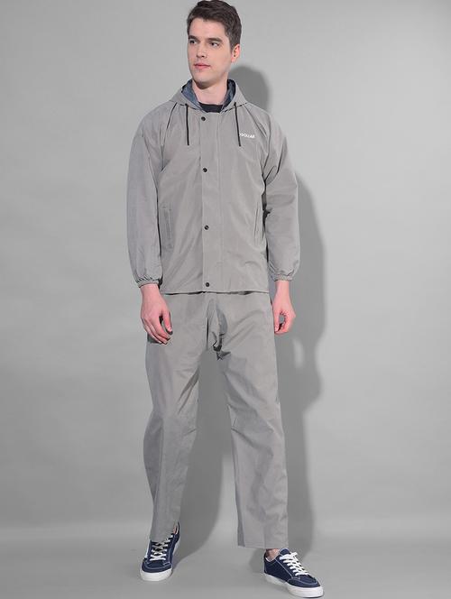 men solid long sleeve rain suit set - 21972032 - Standard Image - 0