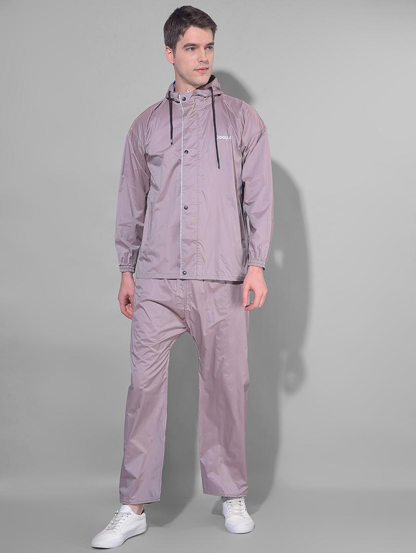 men solid long sleeve rain suit set - 21972047 - Zoom Image - 0