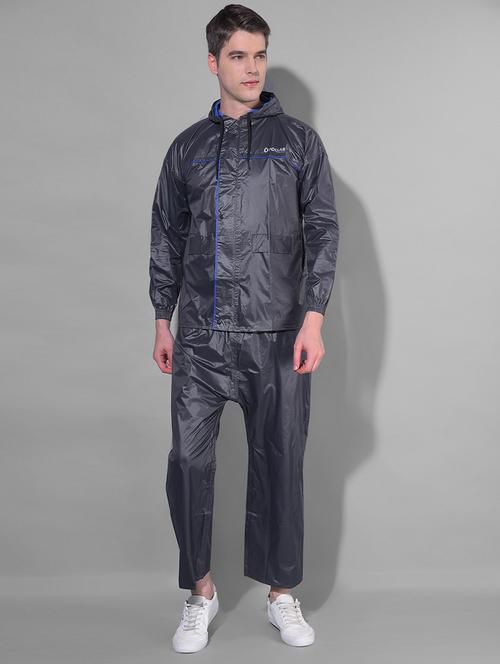 men solid long sleeve rain suit set - 21972054 - Standard Image - 0