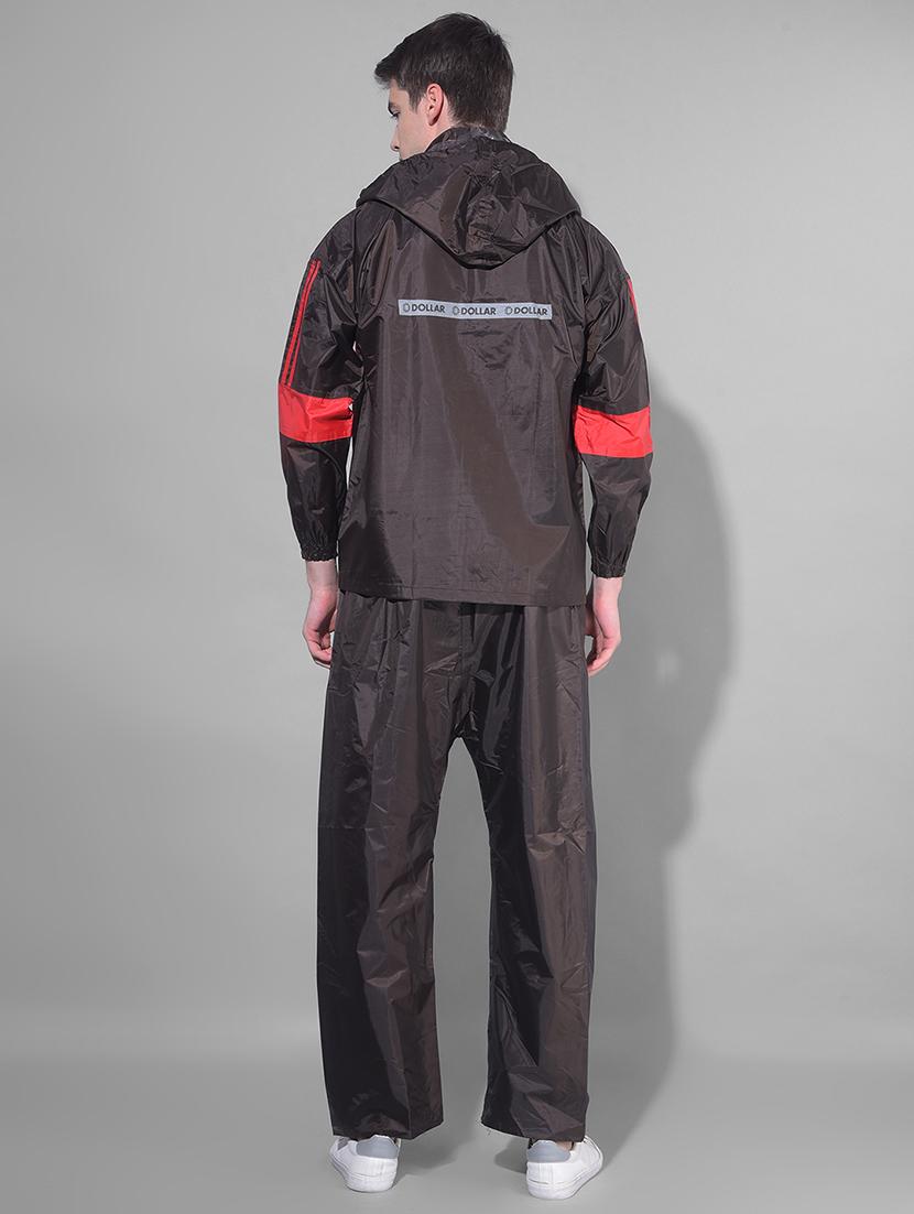 men color block long sleeve rain suit set - 21972063 - Standard Image - 3