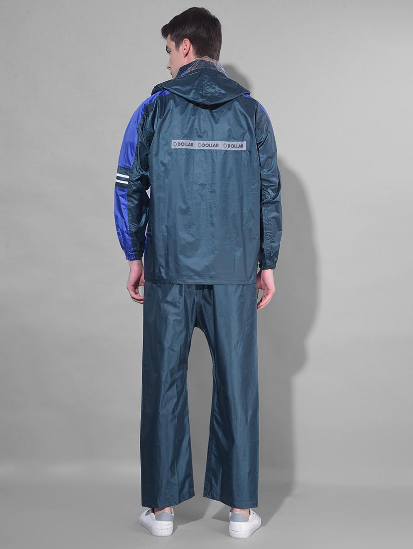 men color block long sleeve rain suit set - 21972066 - Standard Image - 3
