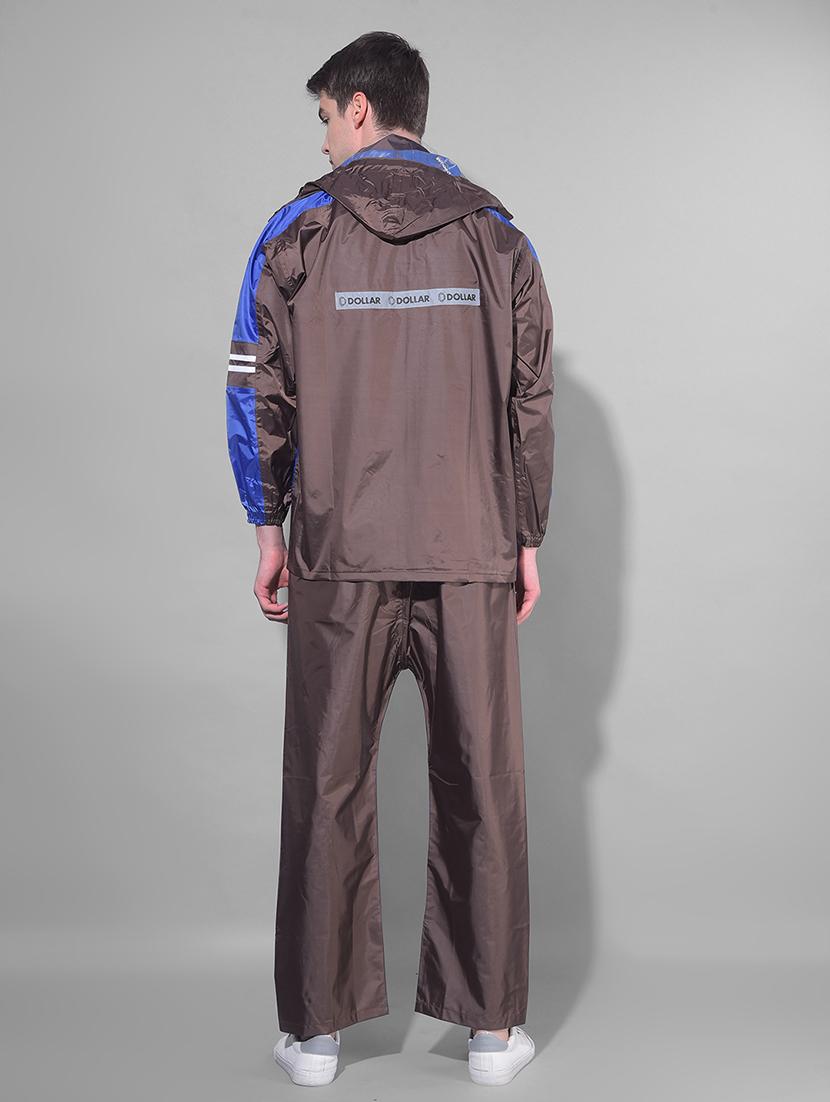 men color block long sleeve rain suit set - 21972068 - Standard Image - 3