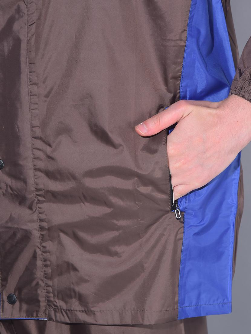 men color block long sleeve rain suit set - 21972068 - Standard Image - 5