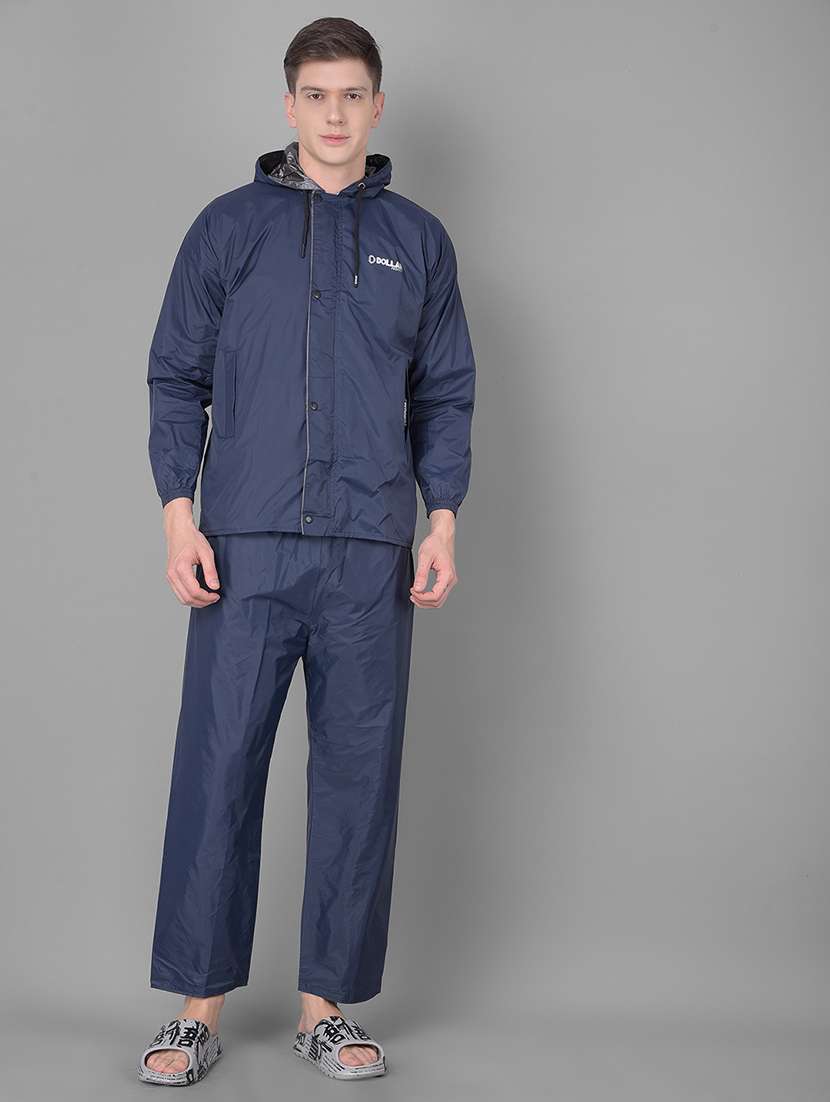 men solid long sleeve rain suit set - 21972085 - Zoom Image - 0