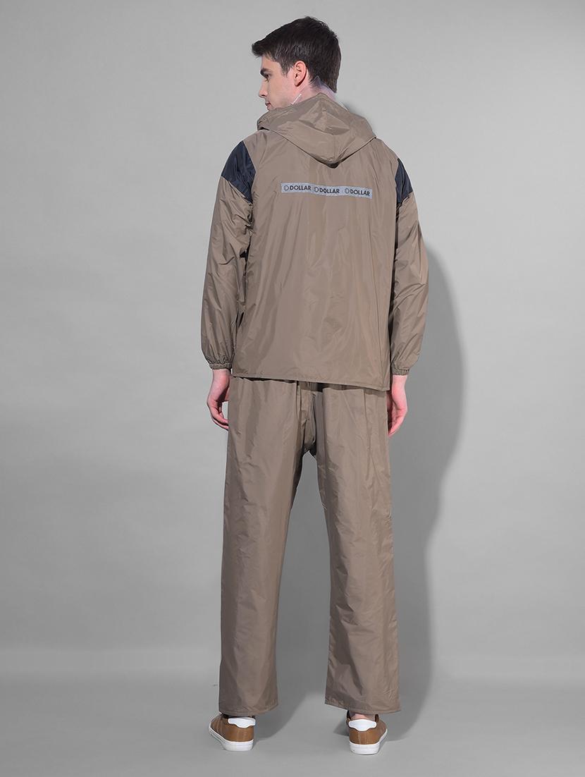 men color block long sleeve rain suit set - 21972087 - Standard Image - 3