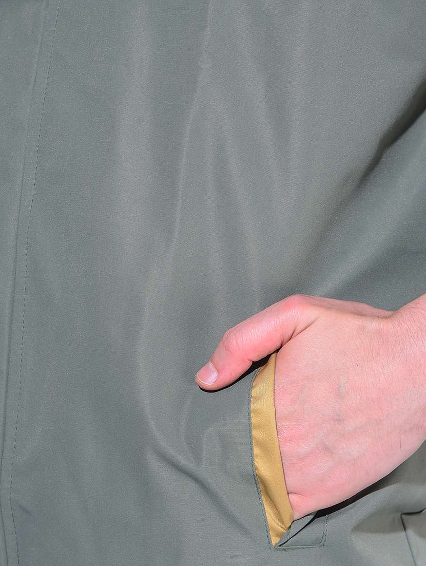 men solid long sleeve rain suit set - 21972091 - Standard Image - 5