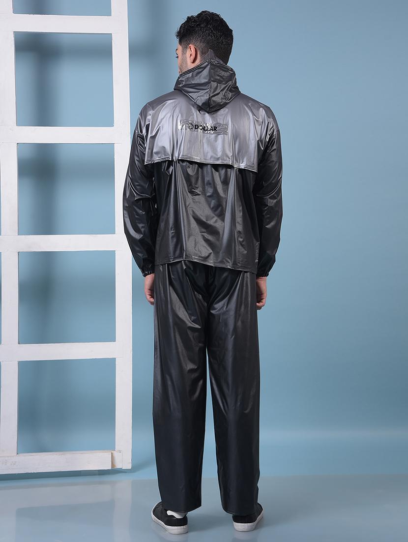 men color block long sleeve rain suit set - 21972126 - Standard Image - 3