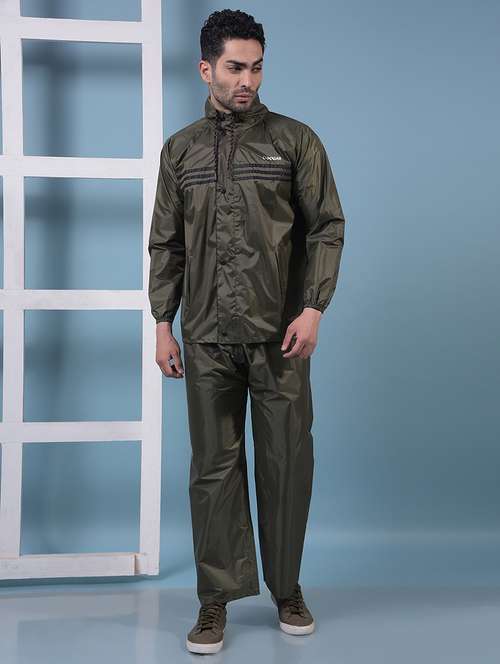 men solid long sleeve rain suit set - 21972151 - Standard Image - 0