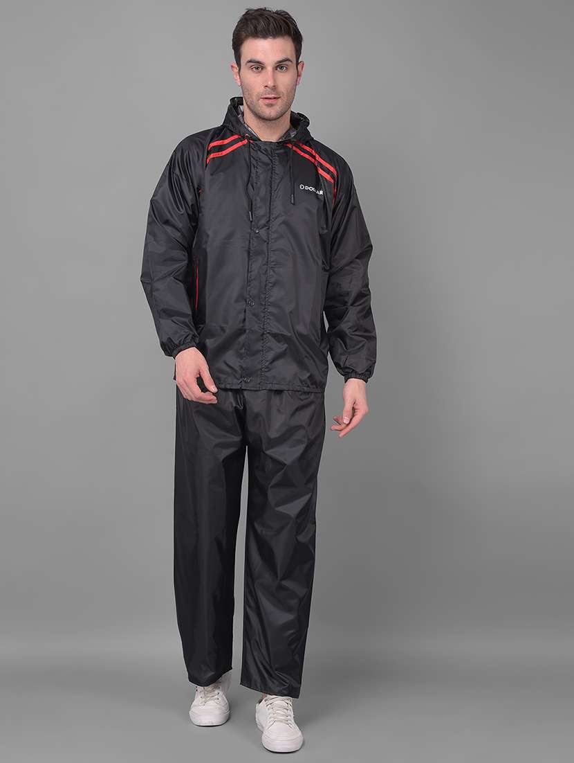 men solid long sleeve rain suit set - 21972152 - Zoom Image - 0