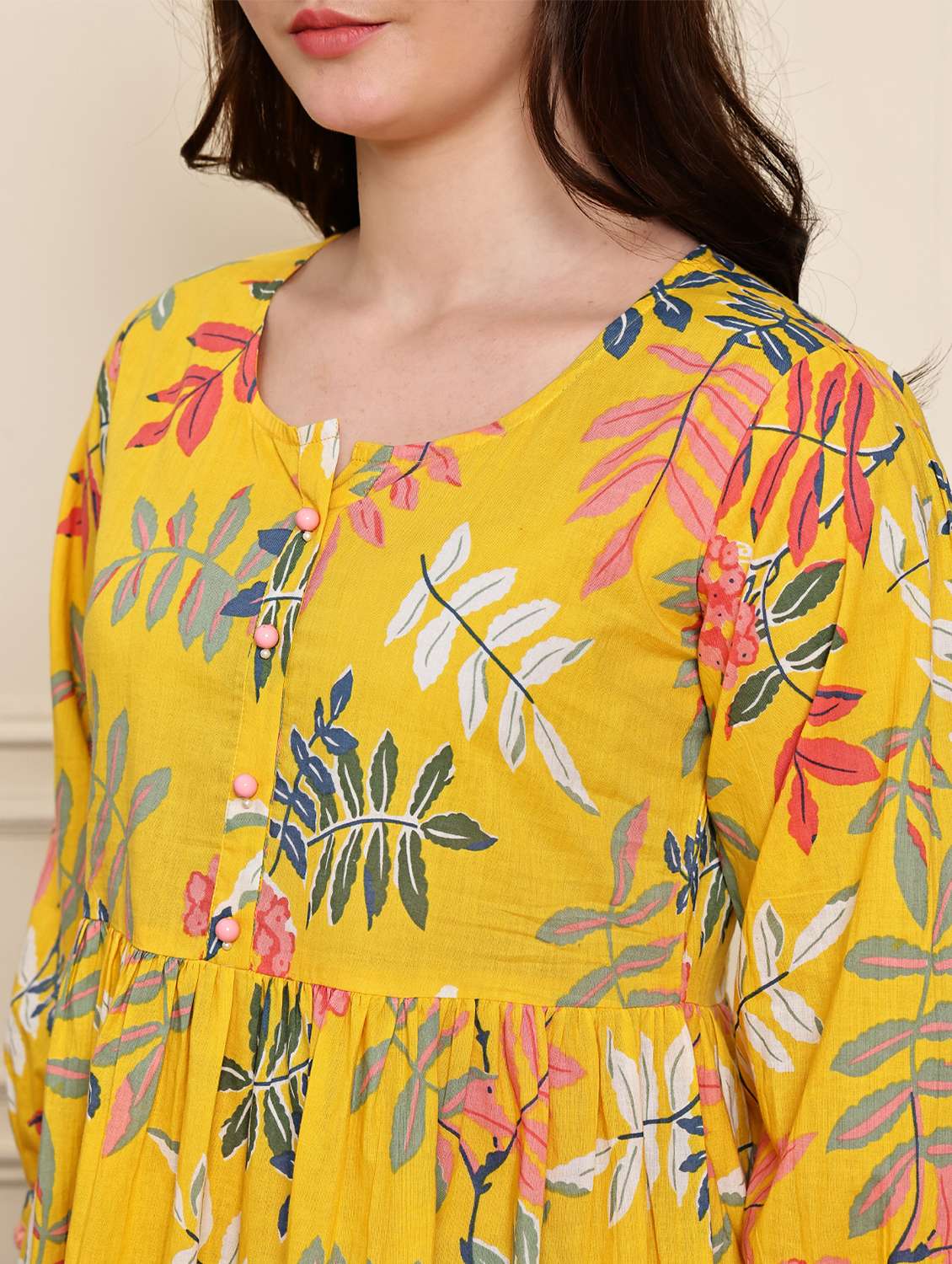 yellow cotton aline dress - 21972167 -  Standard Image - 5