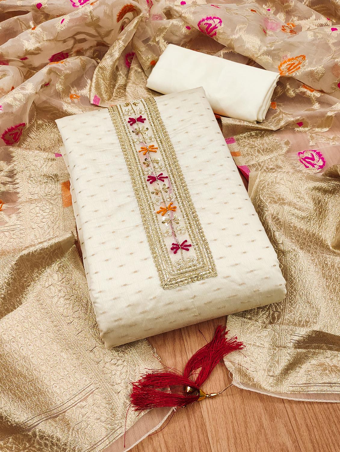 women embroidered unstitched suit set - 21972171 - Zoom Image - 0