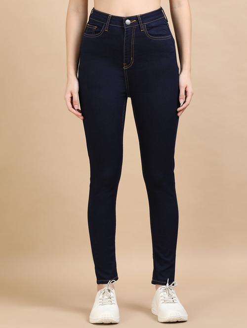 women solid high rise skinny fit jean - 21972275 -  Standard Image - 0