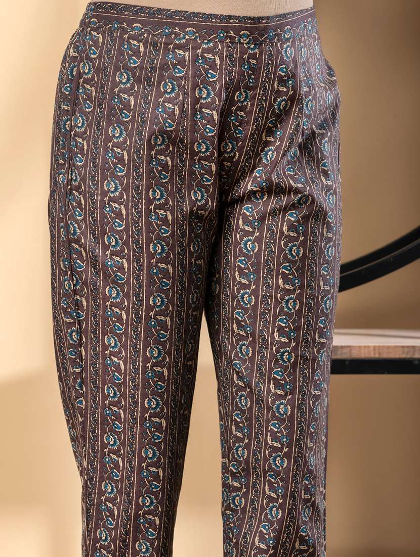 women three quarter sleeve kurta pant with dupatta set - 21972291 -  Standard Image - 5