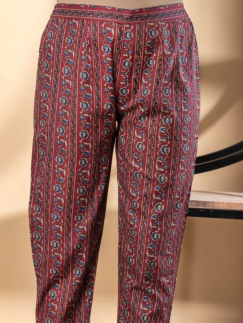 women three quarter sleeve kurta pant with dupatta set - 21972293 -  Standard Image - 5