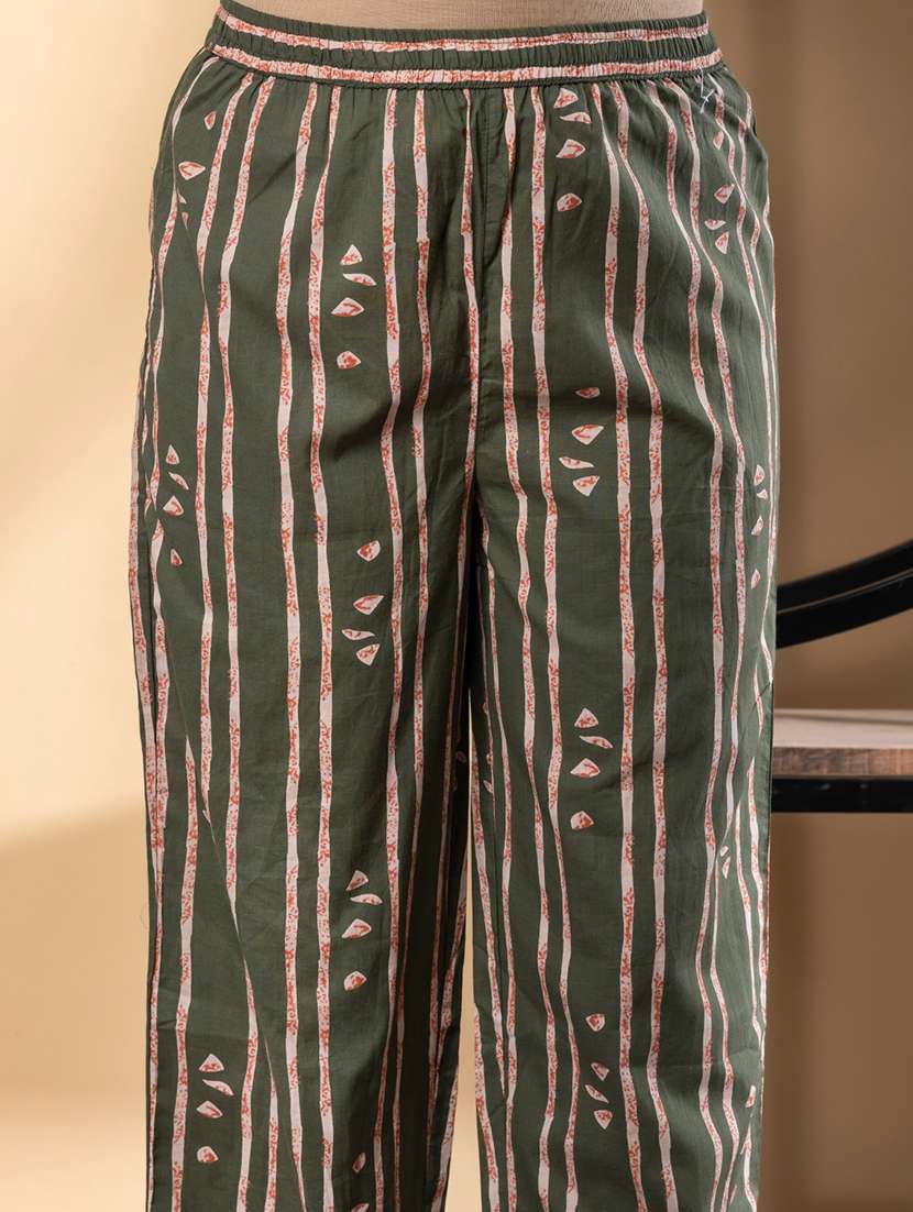 women printed sleeveless kurta pant with dupatta set - 21972309 -  Standard Image - 5