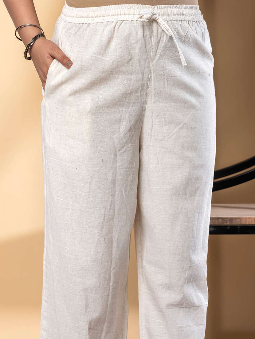 women solid with work sleeveless kurta pant set - 21972329 -  Standard Image - 5