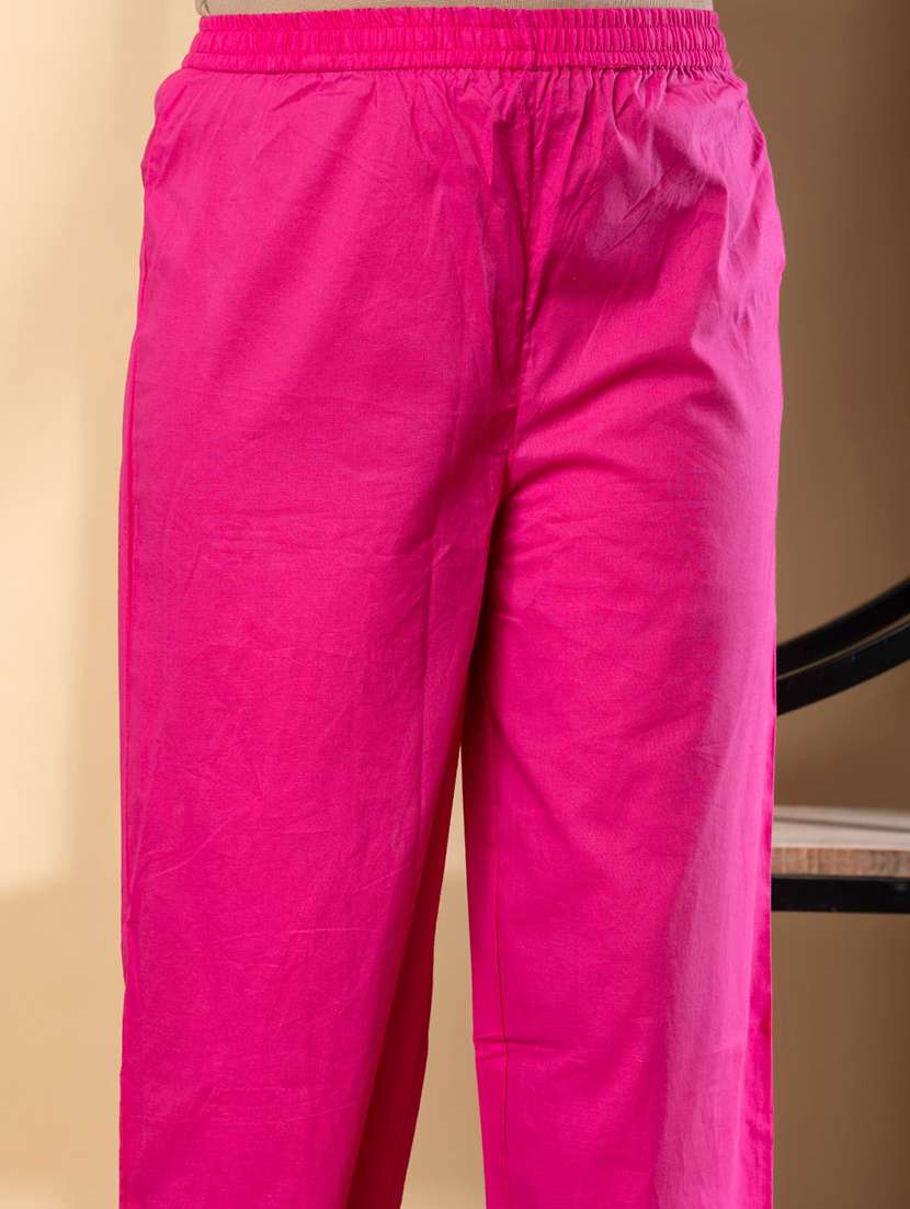 women floral three quarter sleeve kurta pant set - 21972330 -  Standard Image - 5