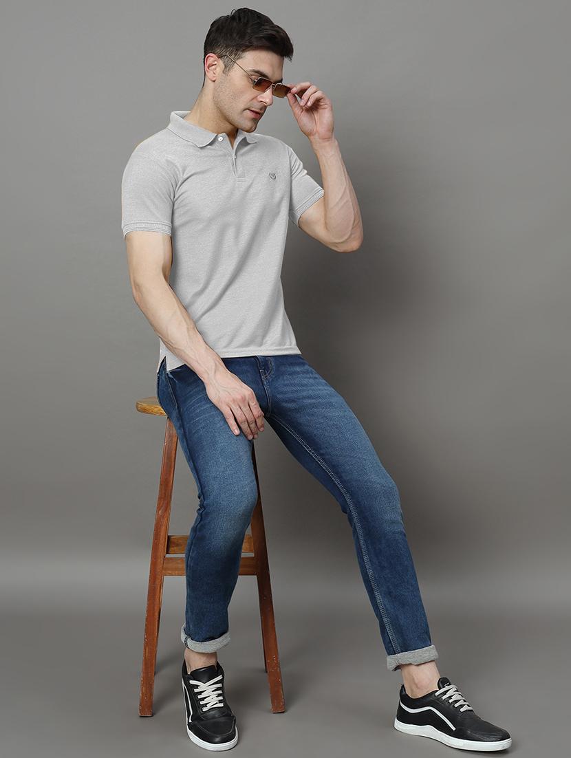 men solid short sleeve regular fit polo t-shirt - 21972380 - Standard Image - 3