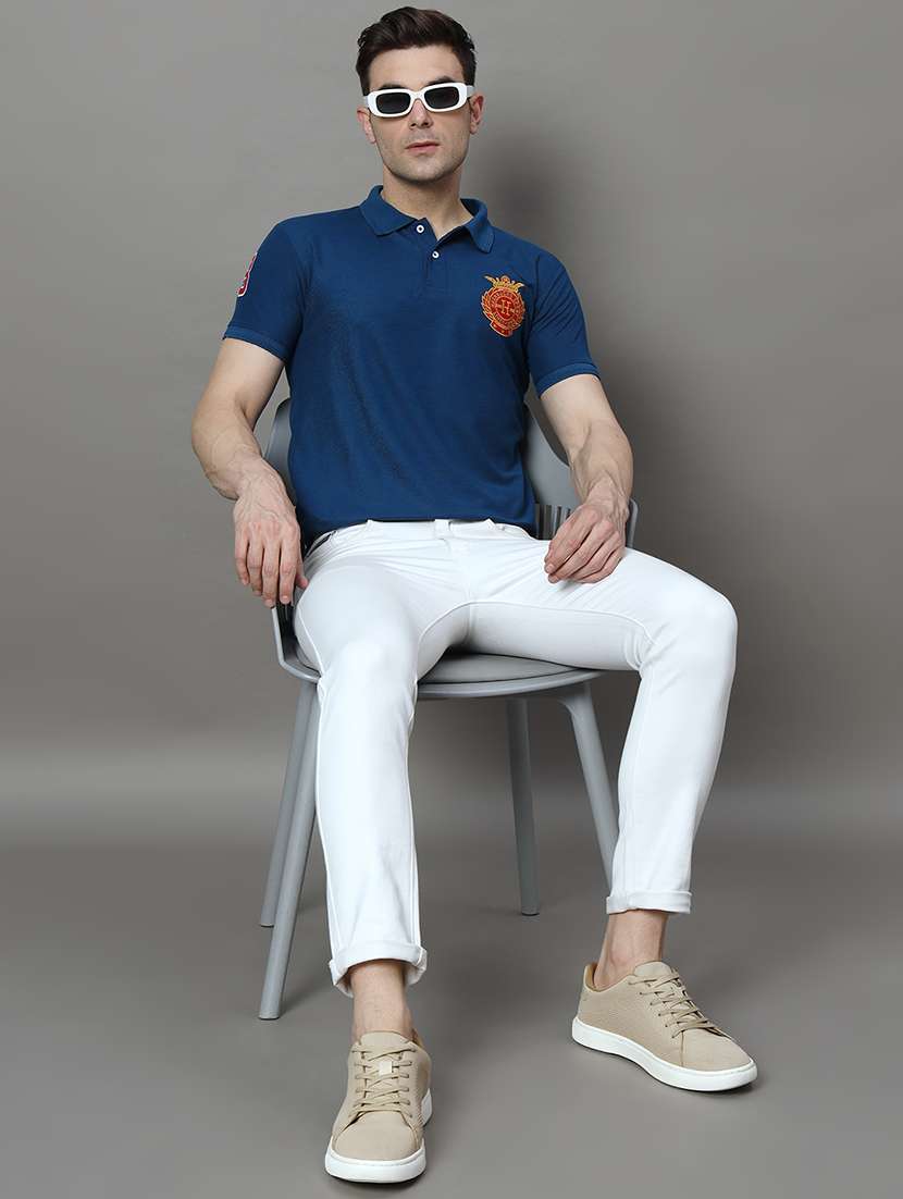 men logo print short sleeve regular fit polo t-shirt - 21972404 -  Standard Image - 3