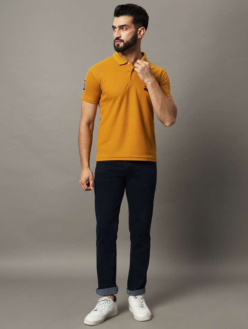 men logo print short sleeve regular fit polo t-shirt - 21972419 -  Standard Image - 3