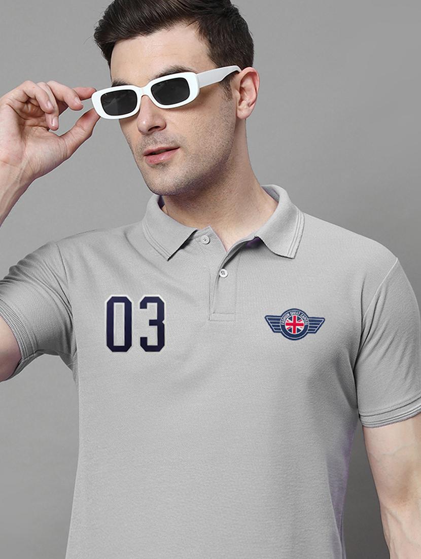 men logo print short sleeve regular fit polo t-shirt - 21972436 - Zoom Image - 0