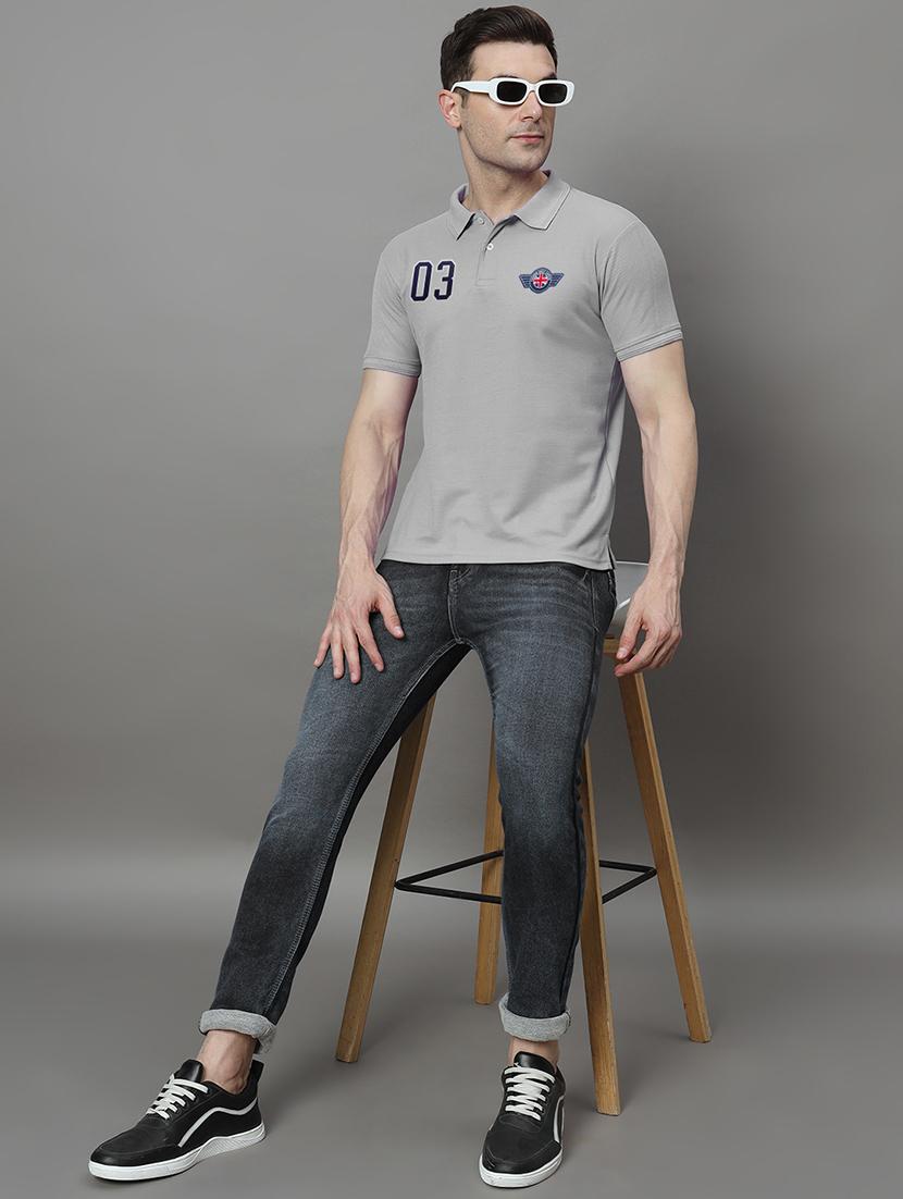 men logo print short sleeve regular fit polo t-shirt - 21972436 - Standard Image - 3