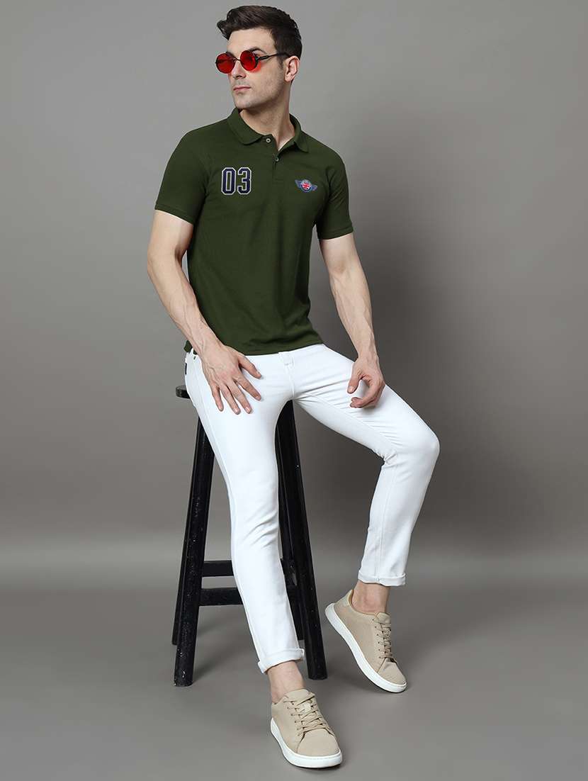 men logo print short sleeve regular fit polo t-shirt - 21972439 -  Standard Image - 3