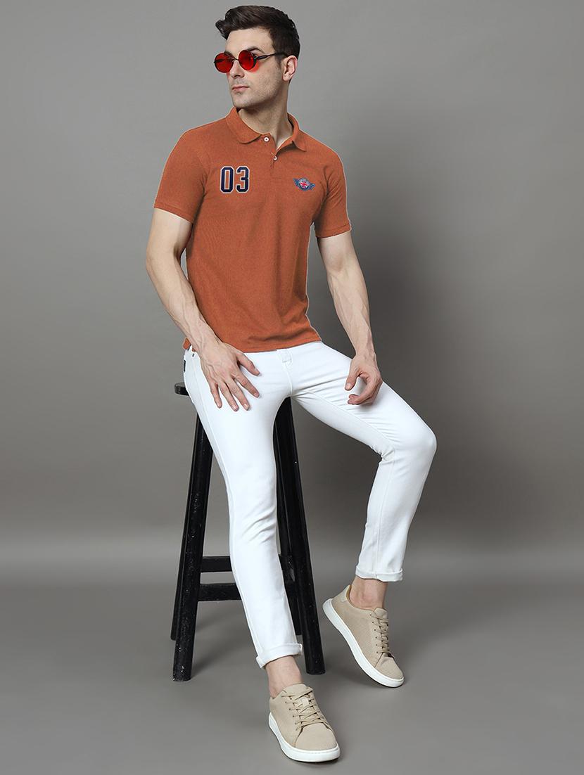 men logo print short sleeve regular fit polo t-shirt - 21972441 - Standard Image - 3