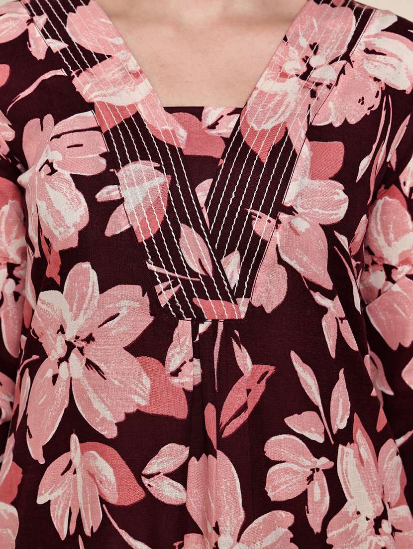 women three quarter sleeve kurta pant with dupatta set - 21972464 -  Standard Image - 5