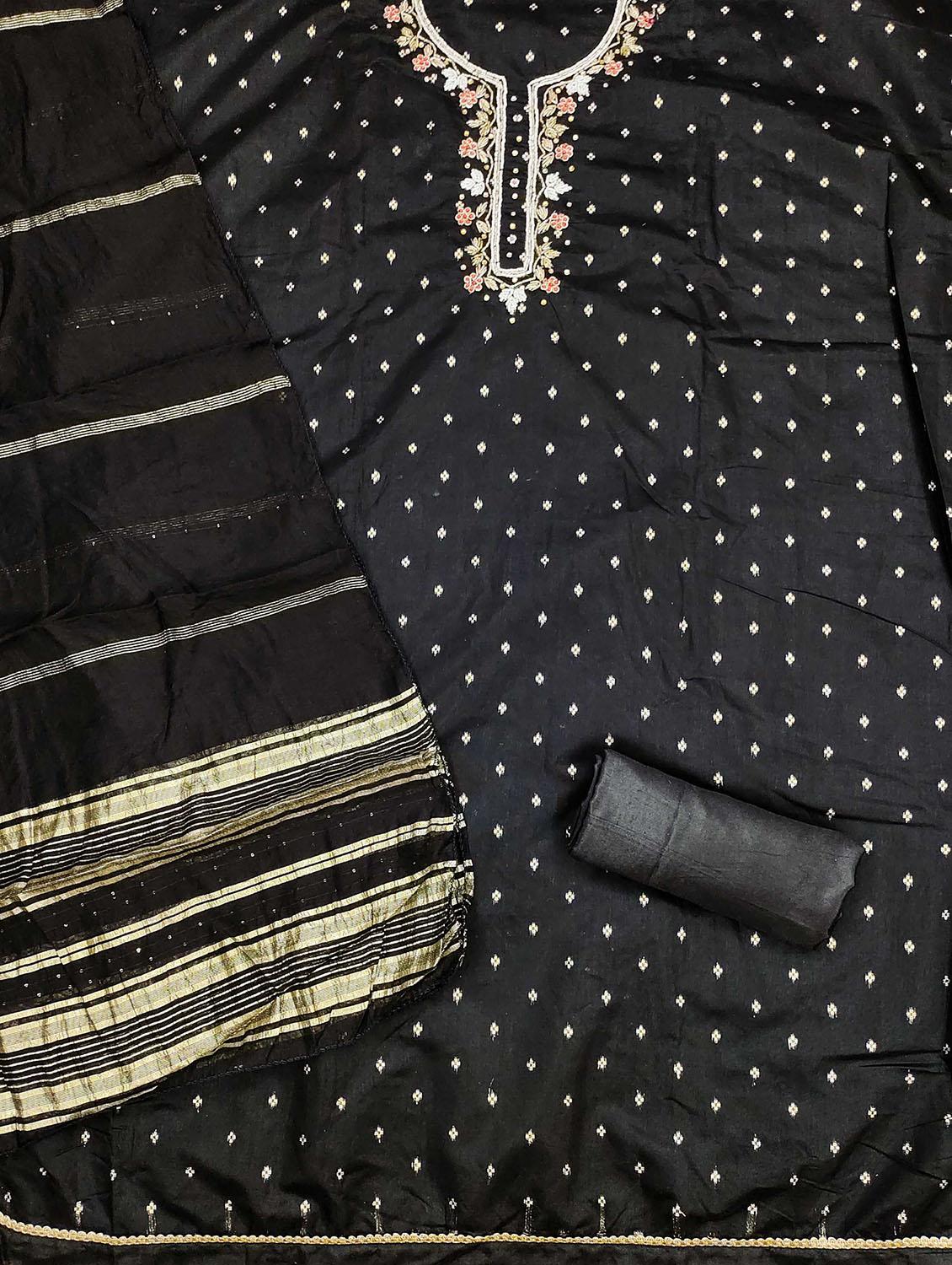 women self design embroidered unstitched suit set - 21972515 - Standard Image - 3