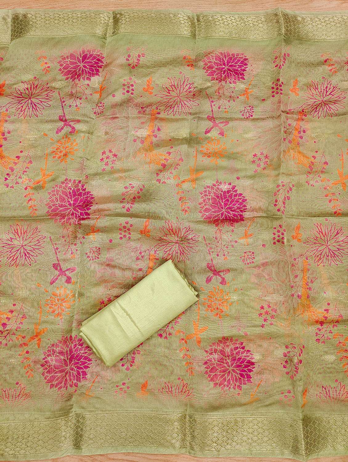 women self design embroidered unstitched suit set - 21972714 -  Standard Image - 3