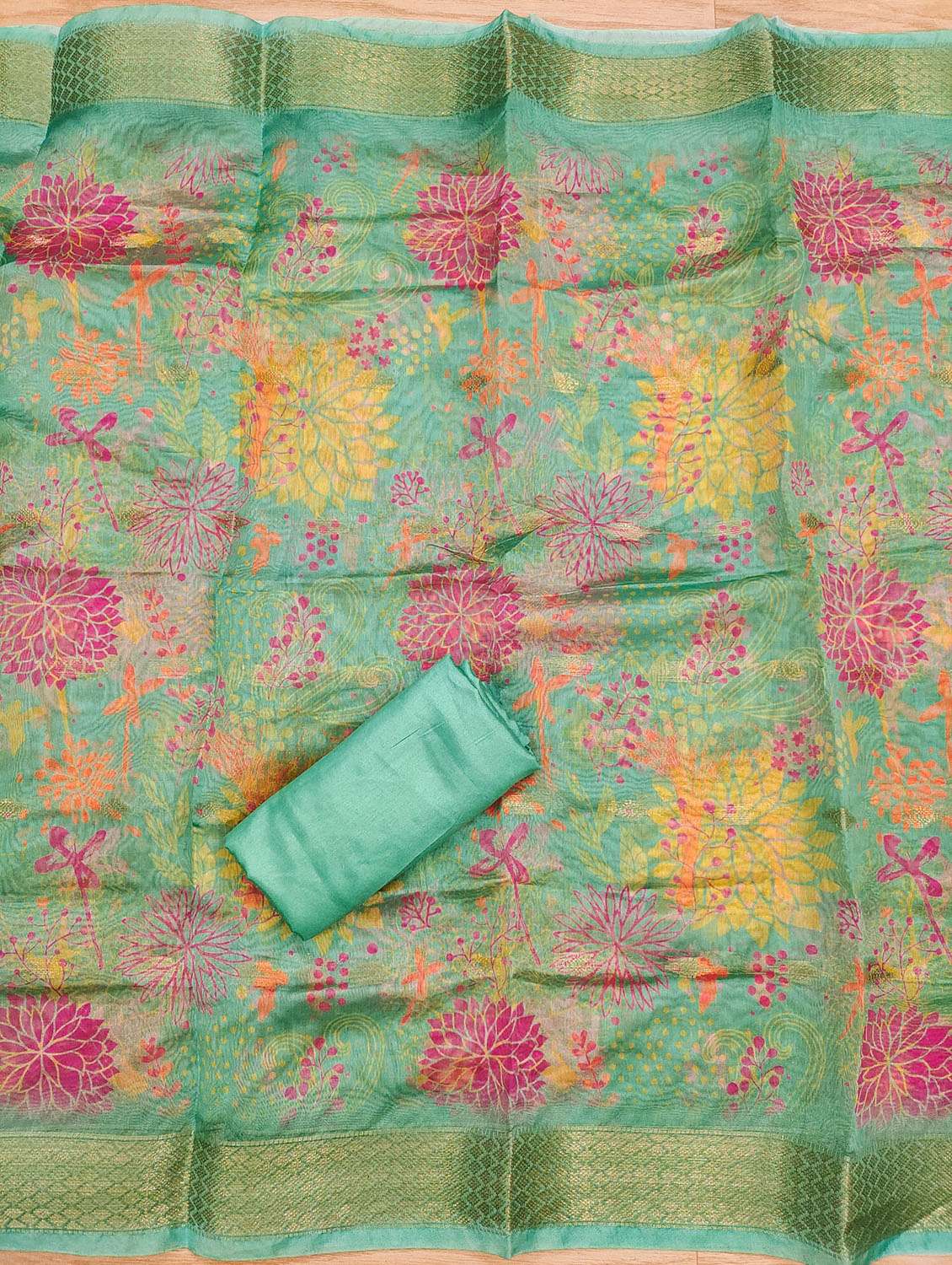 women self design embroidered unstitched suit set - 21972716 -  Standard Image - 3