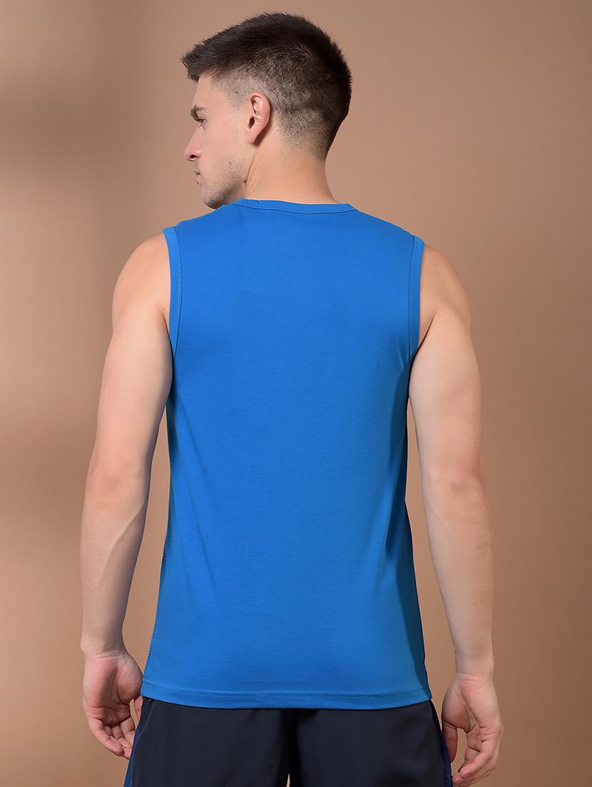 men striped sleeveless regular fit vest - 21972723 - Standard Image - 3