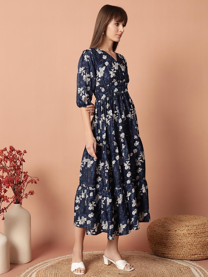 floral print fit & flare party dress - 21972904 -  Zoom Image - 0