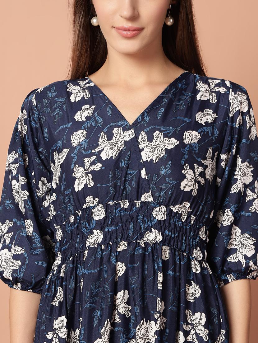 floral print fit & flare party dress - 21972904 - Standard Image - 3