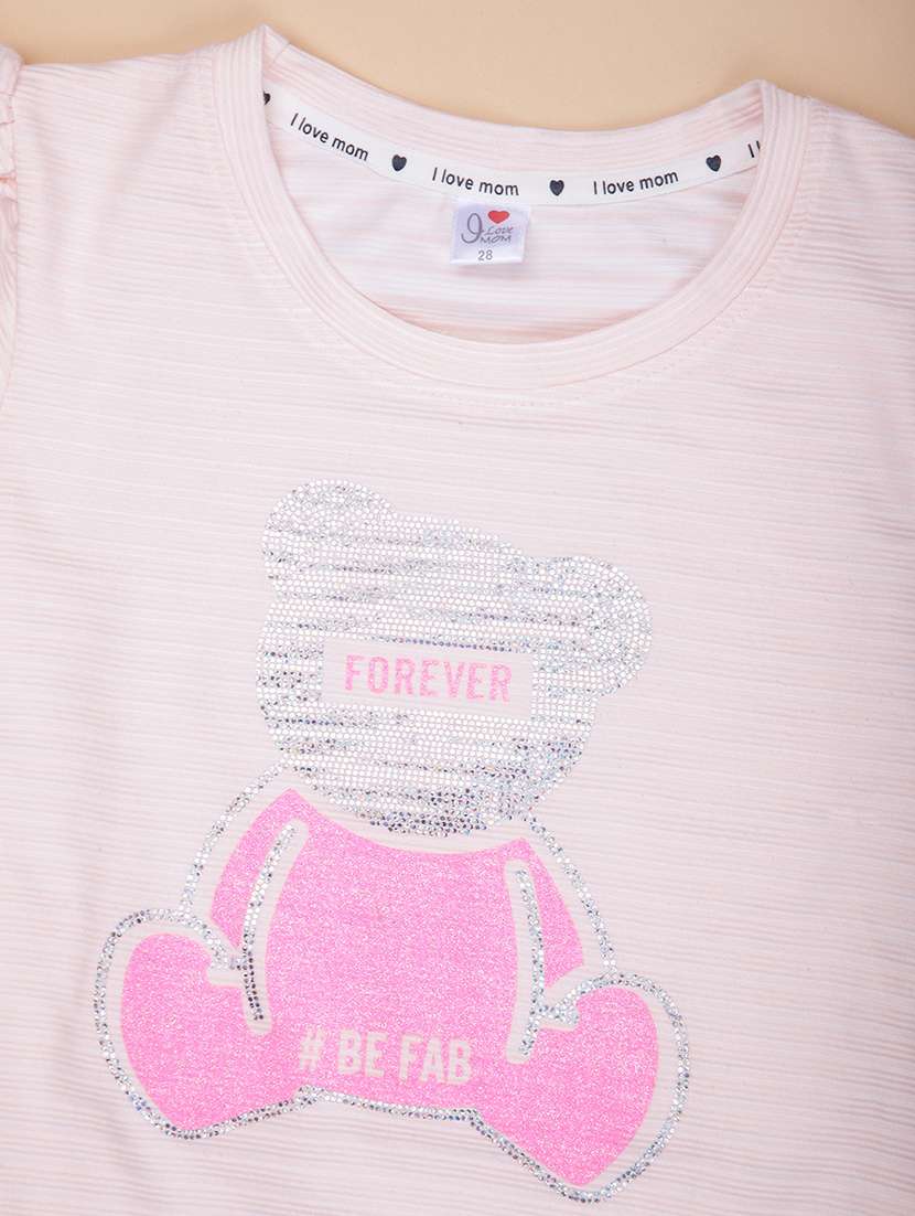 girls printed round neck skirt & top set  - 21973720 -  Standard Image - 3