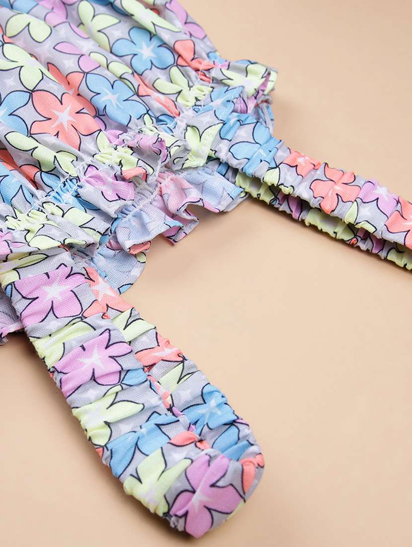 girls printed sleeveless full length set - 21973815 -  Standard Image - 3