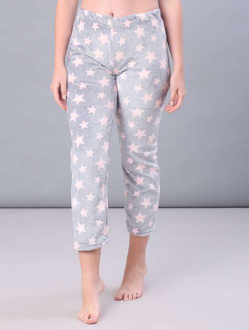 women printed mid rise winter wear pyjama - 21973831 -  Standard Image - 0