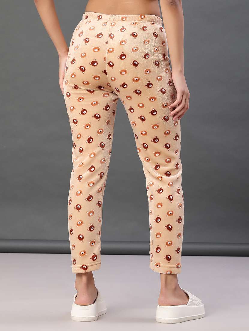 women printed mid rise winter wear pyjama - 21973832 -  Standard Image - 3