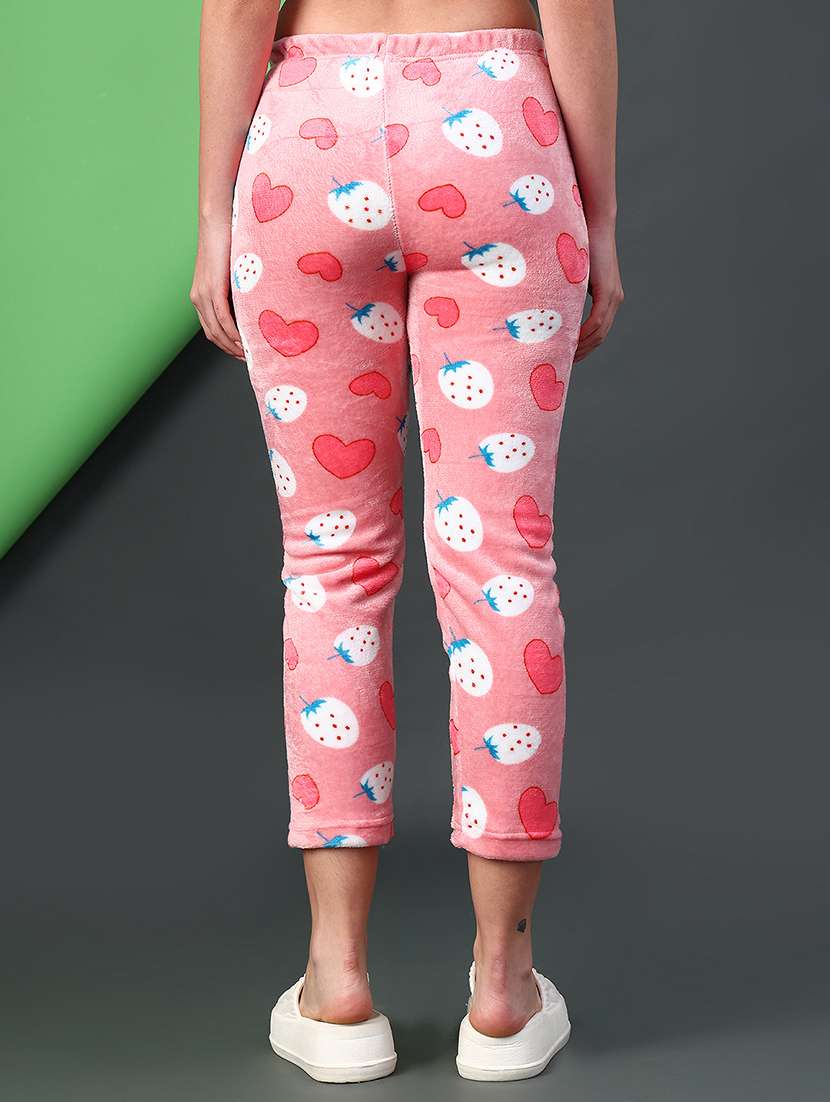 women printed mid rise winter wear pyjama - 21973833 -  Standard Image - 3