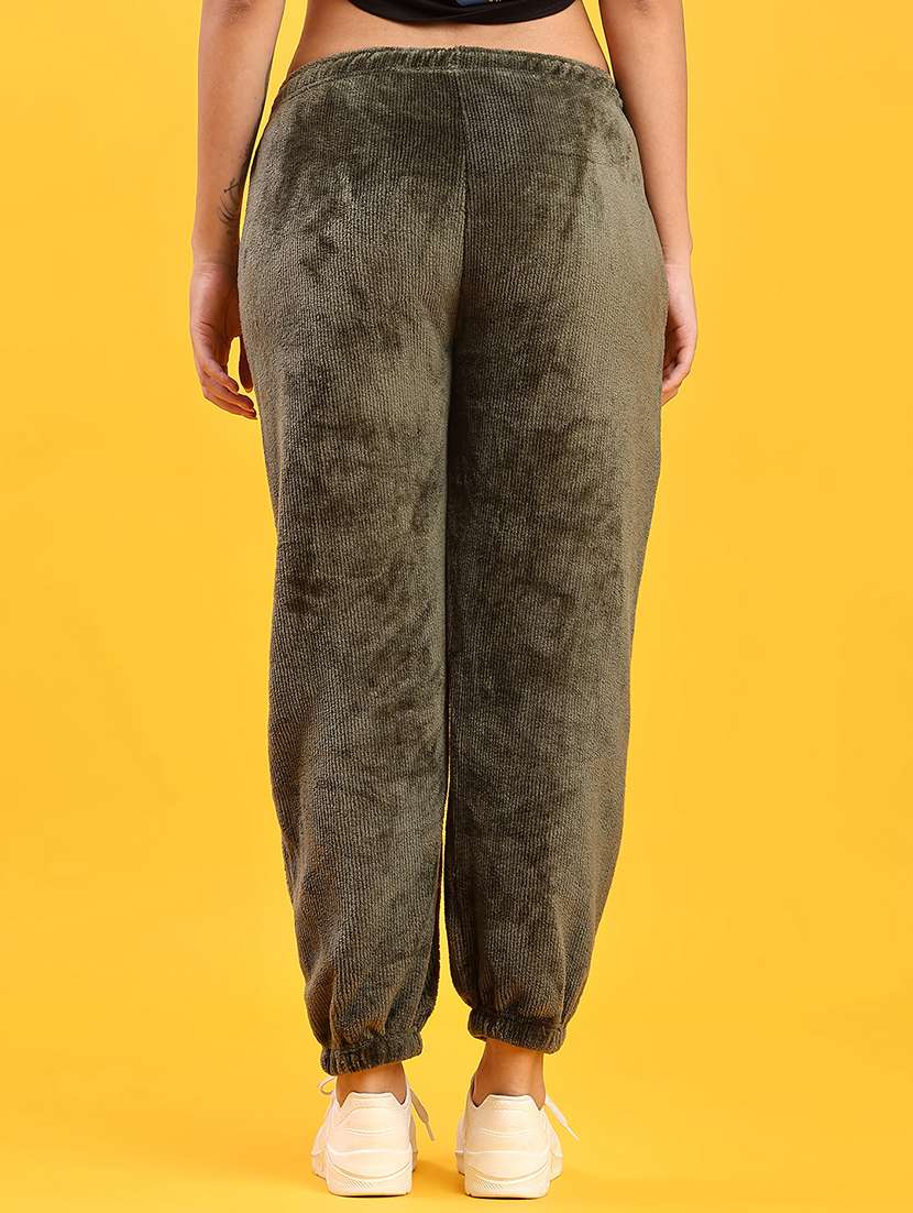 women solid mid rise jogger - 21973901 -  Standard Image - 3