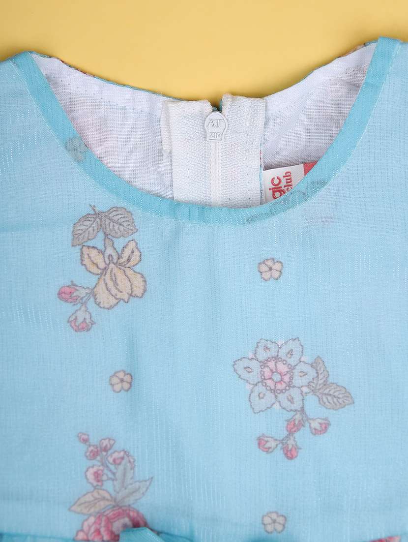 girls printed round neck frock with bloomer - 21973924 -  Standard Image - 5